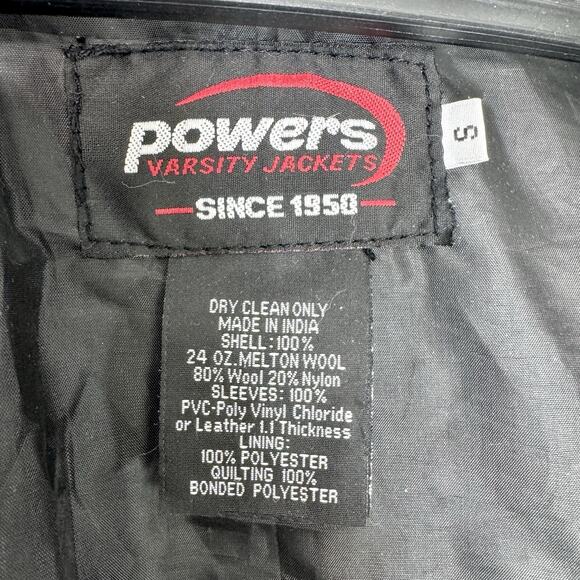 Varsity Jacket Bomber S Blue/White Melton Wool Letterman V Cheerleader Megaphone - Picture 8 of 11